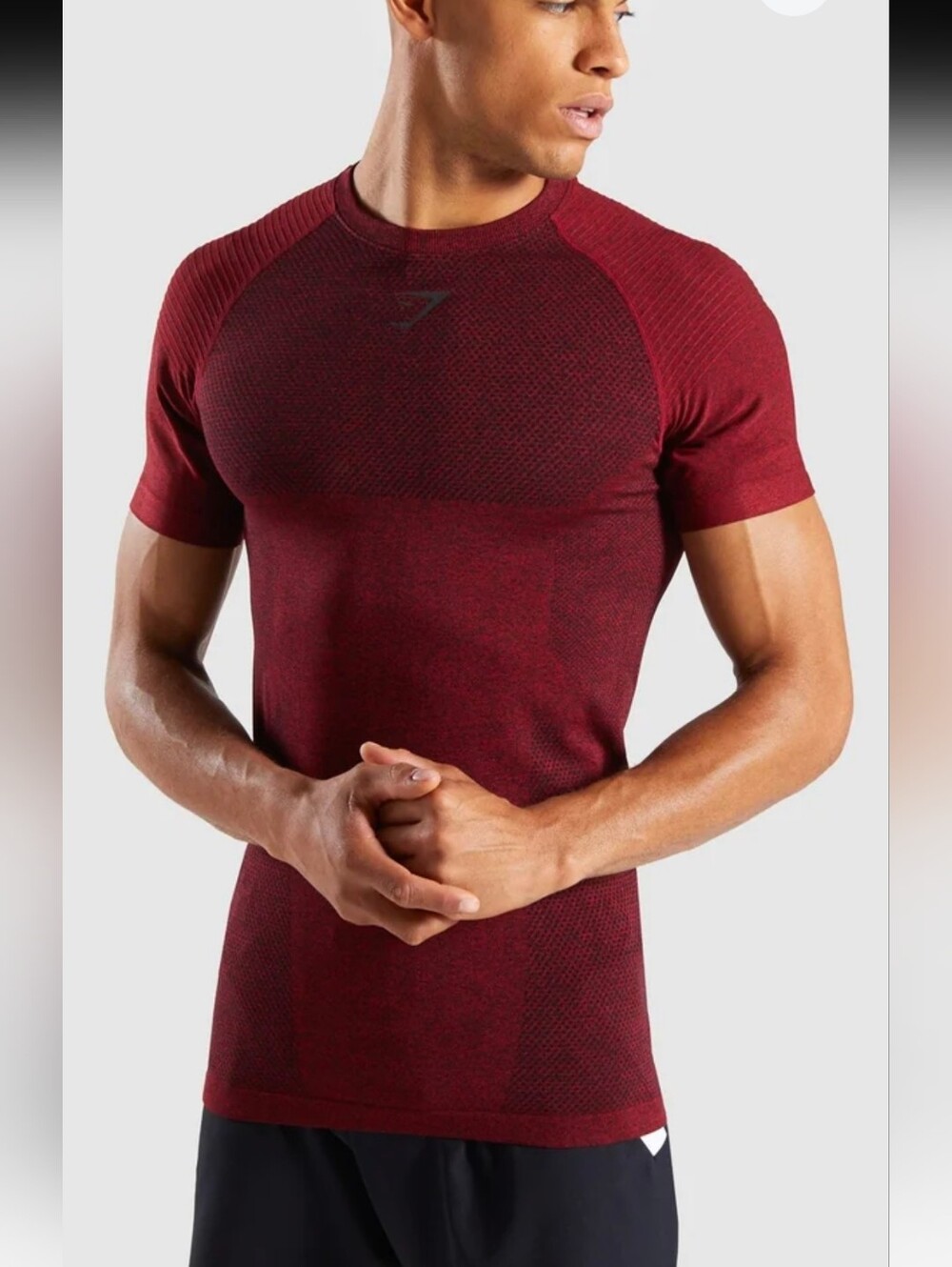Gymshark Premium Seamless T-Shirt Red Sz M Men's